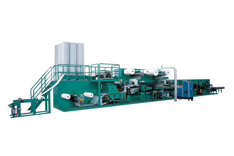 Inverter Controlled Sanitary Napkin Machine